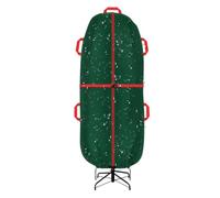 Borsa Custodia Albero Di Natale Contenitore da trasloco grande resistente | Custodia verticale per albero di Natale Casa Salotto Appartamento Ghirlanda Decorazione Abiti Coperta Matera Verde scuro 6FT