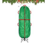 Borsa Custodia Albero Di Natale Contenitore da trasloco grande resistente | Custodia verticale per albero di Natale Casa Salotto Appartamento Ghirlanda Decorazione Abiti Coperta Matera Verde 9 piedi