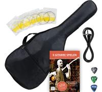 Borsa Custodia Zaino Imbottita per Chitarra Elettrica Set con Accessori Plettri