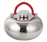 Borsa D Acqua Calda In Acciaio Inossidabile con Morbida Copertura, 0,6L 1,5L 1L 2L Borsa Acqua Calda Fatta A Mano, Bowl Acqua Calda Durevoli e A Prova di Perdite per Dormire e Scaldino Mani,1L