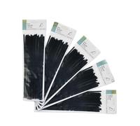 Borsa da 100 fascette nere 3,6 x 300 mm, nylon 66, resistenti e durevoli, ideali per legare, raggruppare e organizzare cavi e oggetti.