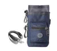 Borsa da addestramento per cuccioli, dispenser integrato per cacce, snack per animali domestici, 17 x 13 x 10 cm, contenitore per snack per cani di grande capacità, cinghia regolabile per passeggiate