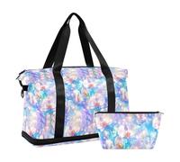 Borsa da allenamento impermeabile divertente orchidea Rhin meravigliosa borsa da viaggio per la notte con tracolla regolabile per viaggi di lavoro