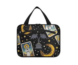 Borsa da appendere per oroscopo gotico mistico dei tarocchi per le donne con gancio, borsa da toilette compatta da appendere per mamma kit de para Mujer L