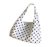 Borsa da ascella in stile coreano per donna Borsa a tracolla capacità a pois per la spesa Pendolarismo Spalla da donna