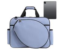 Borsa da badminton per racchette da tennis - Borsa a tracolla da donna - Confezione da 2 memorie - grande capacità impermeabile - Borsa sportiva portatile