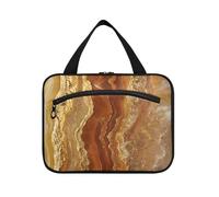 Borsa da bagno da uomo da appendere con gancio in marmo dorato borsa da viaggio pieghevole da donna accessorio da bagno bolsa de Makeup Para Mujer L