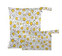 Borsa da bagno impermeabile con ciambelle colorate carine colorate confezione da 2 pezzi essenziali da viaggio per bambini con manici per il bagno, piscina