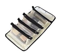 Borsa da bagno pieghevole da viaggio, organizer per trucchi, 4 in 1, per bagno, palestra, campeggio, Bianco e nero, Se référer au descriptif, riferimento alla descrizione