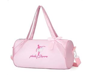Borsa da Balletto Principessa Borse da Ballo Borsa da Ballo Latina borsa a Tracolla con Pizzo per Bambini Ballerina Balletto Sportiva,Rosa