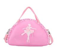 Borsa da ballo per ragazze carino volant pizzo balletto piccolo borsone bambini tutù vestito palestra tracolla zaino balletto borsa da ballo, B