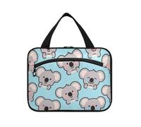Borsa da barba da uomo con koala grigia a forma di koala da viaggio con gancio, kit da toilette espandibile di design per viaggiatori hotel maleta para maquillaje L