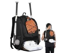 Borsa da baseball per ragazzi, borsa da baseball per bambini, zaino da baseball con scomparto per scarpe, zaino da baseball per ragazzi con grande capacità per caschi, racchette, attrezzatura per juge