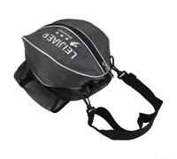 Borsa da basket con supporto per palla, 33 cm, rete portatile | Robusto tessuto in poliestere, rivestimento resistente all'acqua, colore grigio, dimensioni 33 x 10 x 7 cm