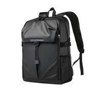 Borsa da basket Zaino impermeabile uomo classico in tinta unita, viaggio for il tempo libero nel campus, for laptop di grande capacità Per Basket Pallavolo(Black)