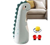 Borsa da battito gonfiabile, pallone da boxe gonfiabile, 119 cm, con guanti e pompa, borsa da sciopero cartoon giocoso, per esercizi sportivi interni ed esterni, palestra