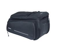 Borsa da bici compatibile con portapacchi MIK - Basil Move Trunkbag 10-26L ( Nero / 26 L | velcro )