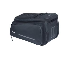 Borsa da bici compatibile con portapacchi MIK - Basil Move Trunkbag 10-26L ( Nero / 26 L | velcro )