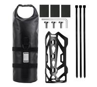 Borsa Da Bicicletta Borsa Da Sella - 5l Portabiciclette E Borse | Borsa Da Forcella Da Bicicletta Multiuso Con Strisce Riflettenti, Borsa Da Forcella Per Bicicletta Leggera Borsa Da Viaggio A Lunga