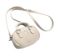 Borsa da bowling da donna Borsa a tracolla con fiocchi adorabili borsa a tracolla in pelle PU Piccola borsa a tracolla stile coreano messaggeri per tutti i giorni Fiocchi belli Crossbody per le donne