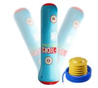 Borsa da boxe con supporto per pugilato - Bicchiere da colonna da boxe, divertente borsa da boxe con rimbalzo | Borsa da allenamento gonfiabile in piedi resistente, borsa da supporto per perforazione