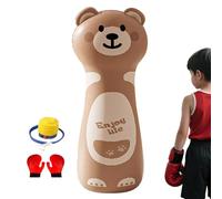 Borsa da boxe gonfiabile - 119 cm - Borsa da boxe gonfiabile con guanti e pompa per - Sandbag da colpire anti stress per allenamento sportivo interno esterno casa palestra