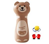 Borsa da boxe gonfiabile - Giocattolo da sciopero autoportante per, Attrezzature per l'isolamento, Sportiva, Borsa rimbalzante con pompa ad aria | Ideale per l'intrattenimento e il fitness a casa