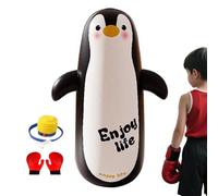 Borsa da boxe gonfiabile per - 119 cm Borsa da boxe gonfiabile Junior con guanti e pompa, per esercizi di colpo, per allenamento all'aperto, esercizio di sport intrattenimento