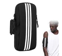 Borsa Da Braccio Per Cellulare, Braccialetto Da Jogging, Porta Cellulare Da Jogging, Bracciolo Da Jogging, Sportivo, Resistente Al Sudore, Nero, Per Smartphone Mp3, Fitness, Corsa, Palestra