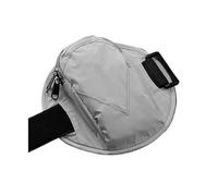 Borsa da braccio per corsa, impermeabile, riflettente, porta telefono inferiore a 17 cm, per sport, palestra, custodia da polso (grigio)