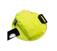Borsa da braccio per corsa, impermeabile, riflettente, porta telefono inferiore a 17 cm, per sport, palestra, custodia da polso (verde)