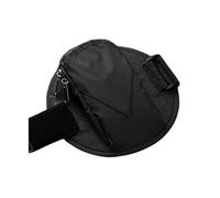 Borsa da braccio per corsa, impermeabile, riflettente, porta telefono inferiore a 17 cm, per sport, palestra, custodia da polso (nero)