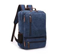 Borsa da cabina Zaino in tela vintage uomo a tracolla viaggio di grande capacità for studenti moda for laptop for notebook maschile Per Uomo e Donna(Blue)