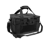 Borsa da campeggio - 30 l Travel Utensil Organizer, 600d Oxford Cloth | Borsa da palestra durevole con tasche in rete, divisori regolabili per attrezzature all'aperto, anima, nero, Consulte la