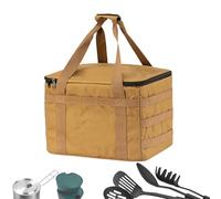 Borsa da campeggio, bidoni da campeggio, 20 l, resistente, impermeabile, organizer a cubo, ergonomico, per dormitorio, università, viaggi, escursionismo, kayak