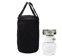 Borsa da campeggio | Borsa a forma di cilindro portatile con maniglia - per attrezzatura da campeggio, picnic all'aperto pesca escursionismo zaino trekking barbecue giardino, Nero, se beskrivning