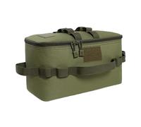 Borsa da campeggio - Borsa per utensili | Resistente all'acqua pieghevole da campeggio all'aperto Fornello Contenitore Pentole Pentole Utensili Organizzatore da Viaggio, Verde militare, Refer to