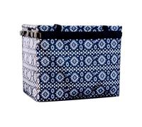 Borsa da campeggio impermeabile, borsa da campeggio, borsa da viaggio, organizer da viaggio, borsa multifunzione portatile, grande capacità per Closet Camping Travel Moving House, Blu mare, vedi