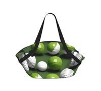 Borsa da campeggio pieghevole con stampa palla da golf borsa da viaggio impermeabile materasso da campeggio per parco all'aperto spiaggia