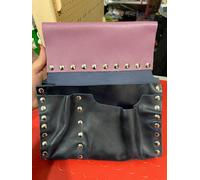 Borsa Da Carpentiere Artigianale Extra Morbida Borchiata 3 Tasche