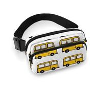 Borsa da cintura da donna alla moda, piccola, portatile, con tracolla regolabile, per scuolabus