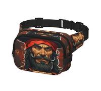 Borsa da cintura da donna e da uomo, Borsa da cintura da capitano pirata con spallacci regolabili, borsa da viaggio a tracolla