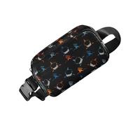 Borsa da cintura da donna, Fanny Packs per le donne,Fanny da viaggio regolabile con striscia riflettente - Borsa da cintura Portafoglio per chiavi in tessuto per cellulare, D, Consulte la descripción