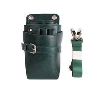 Borsa da cintura for strumenti parrucchiere, borsa for lo styling dei capelli in pelle PU for parrucchieri(Green)