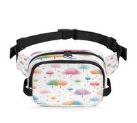 Borsa da cintura impermeabile con stelle e alberi ad, borsa a tracolla per donna e uomo, regali per le feste