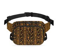 Borsa da cintura impermeabile con totem egiziano retrò, borsa a tracolla per donne e uomini, regali per le feste