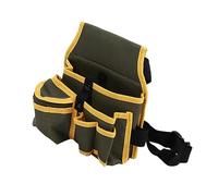 Borsa da cintura in tela con tasca per attrezzi portatile, organizer per attrezzi da officina, martello, vita regolabile, falegnami, borsa da giardino, strumento portatile