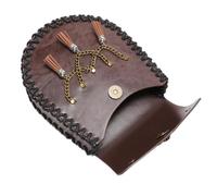 Borsa da cintura medievale, medievale - Borsa da viaggio in pelle PU - portatile, Supporto per telefono, Borsa da cintura da uomo, Accessori Renaissance, Fbg201cf, Consulte la