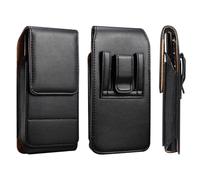 Borsa da Cintura Pelle per Cellulare Uomo, Sacchetto Clip Cintura per Telefono in Pelle, Verticale Marsupio Cintura Cellulare Uomo Sportivo Custodia Cintura per Telefono Borsello Fondina Portafoglio