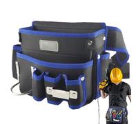 Borsa da cintura per attrezzi - Borsa da pancia regolabile in tessuto Oxford - Borsa da lavoro per uomo | Da usare in lavori di chiodi, carpenteria, cantiere, riparazione elettrica, lavoro elettrico